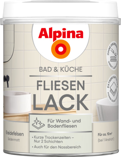 ALPINA Bad & Küche Fliesenlack 2K 0,75 l
