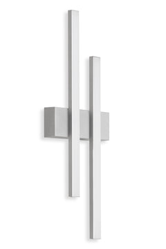 HVMM Licht Telefunken Außenwandleuchte mit 2x LED-Platine in Silber (4 W)
