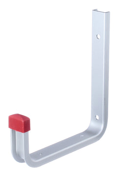GAH Alberts Wandhalter abgewinkelt, Haken aus Aluminium, silber