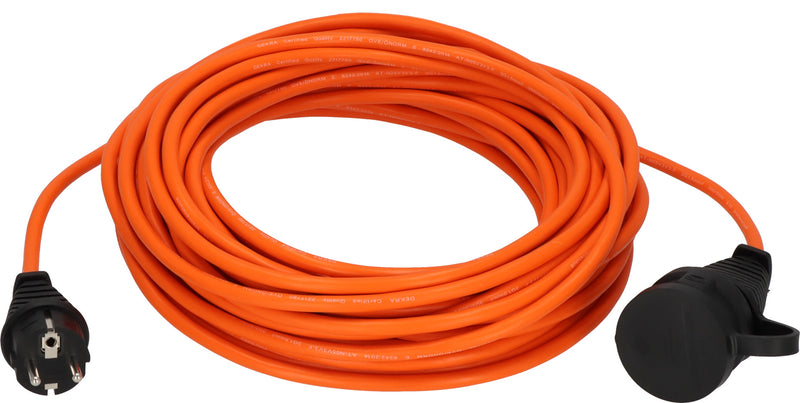 BREMAXX orange Verlängerungskabel IP44, 20 m, N05V3V3-F 3G1,5 Steck./Kuppl.