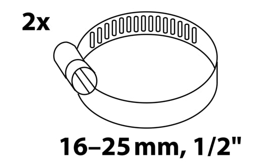 Schütte Schlauchklemme, verzinkt, 9 mm Bandbreite