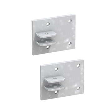 BRÜGMANN Montageplatte für Tor an Mauer 10x10, 2 Stück