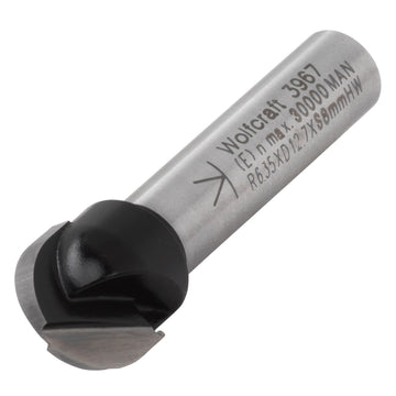 Wolfcraft Hohlkehlfräser HMS8 r=6,35, D 12,7 x 9,5 mm