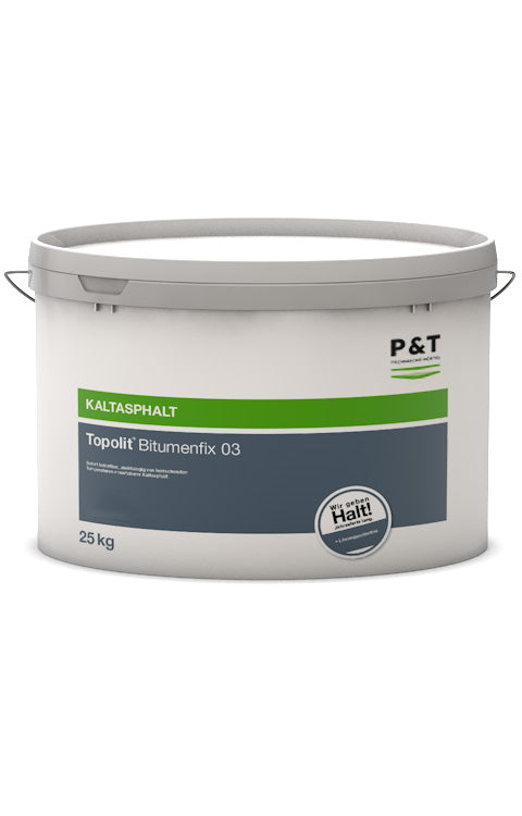 P&T Topolit Bitumenfix Reparaturasphalt, 25 kg, Körnung 0–3 mm