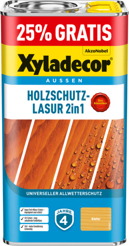 Xyladecor LH Holzschutzlasur 2in1, 5 l Gebinde