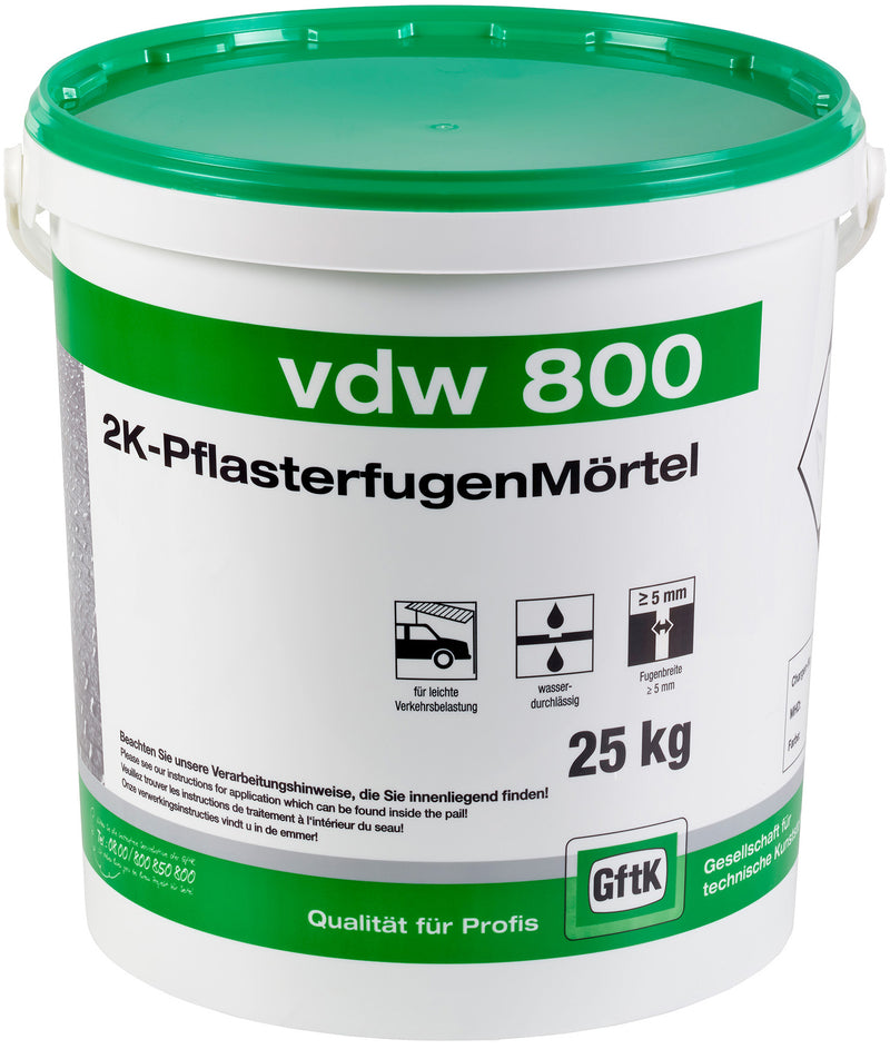 GftK VDW 800 Epoxidharzfugenmörtel für Pflasterfugen, 25 kg