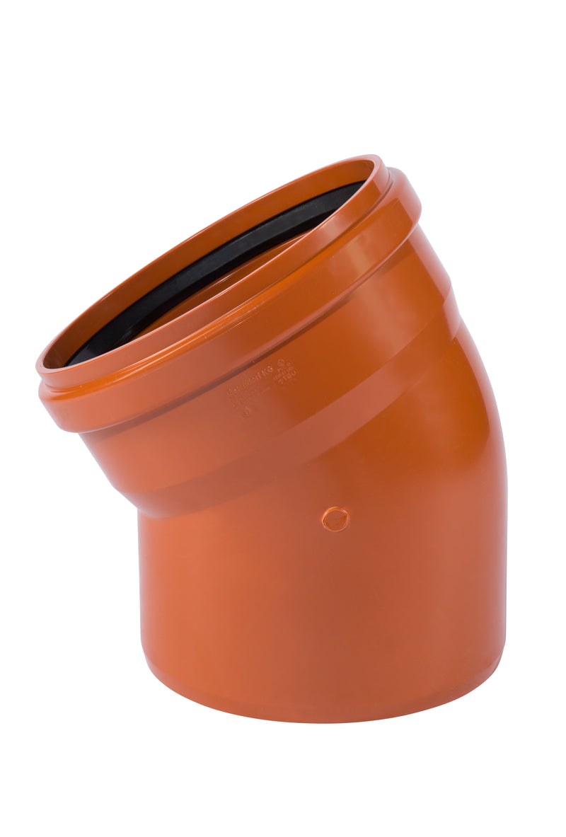 Ostendorf KGB Bogen DN 315, aus PVC, orangebraun (DIN EN 1401-1)