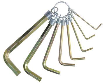 CONMETALL Stiftschlüsselsatz 2–10 mm, Winkelschlüssel (8-teilig)