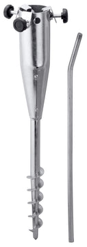 Schneider Schirme Bodendübel Schirmzubehör aus Stahl, silberfarben, 50 cm hoch
