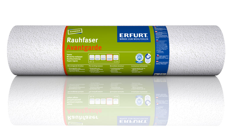 Erfurt Rauhfaser Avantgarde, weiß, 53 cm x 20 m
