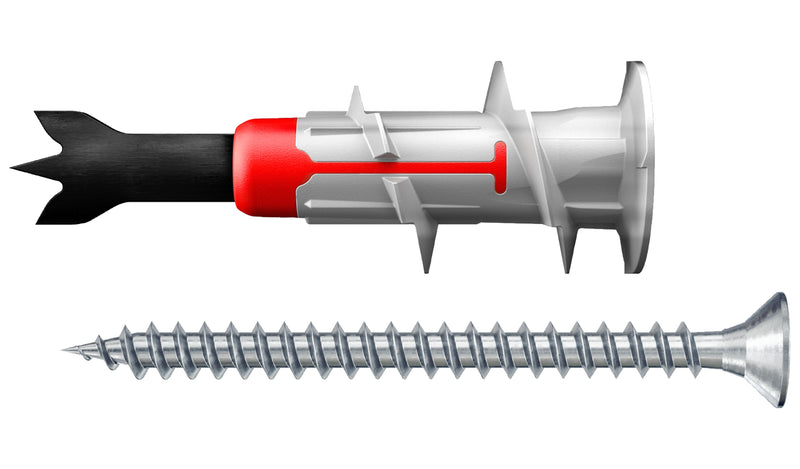 fischer DuoBlade S K Gipskartondübel DuoLine, Länge 44 mm, Nylon