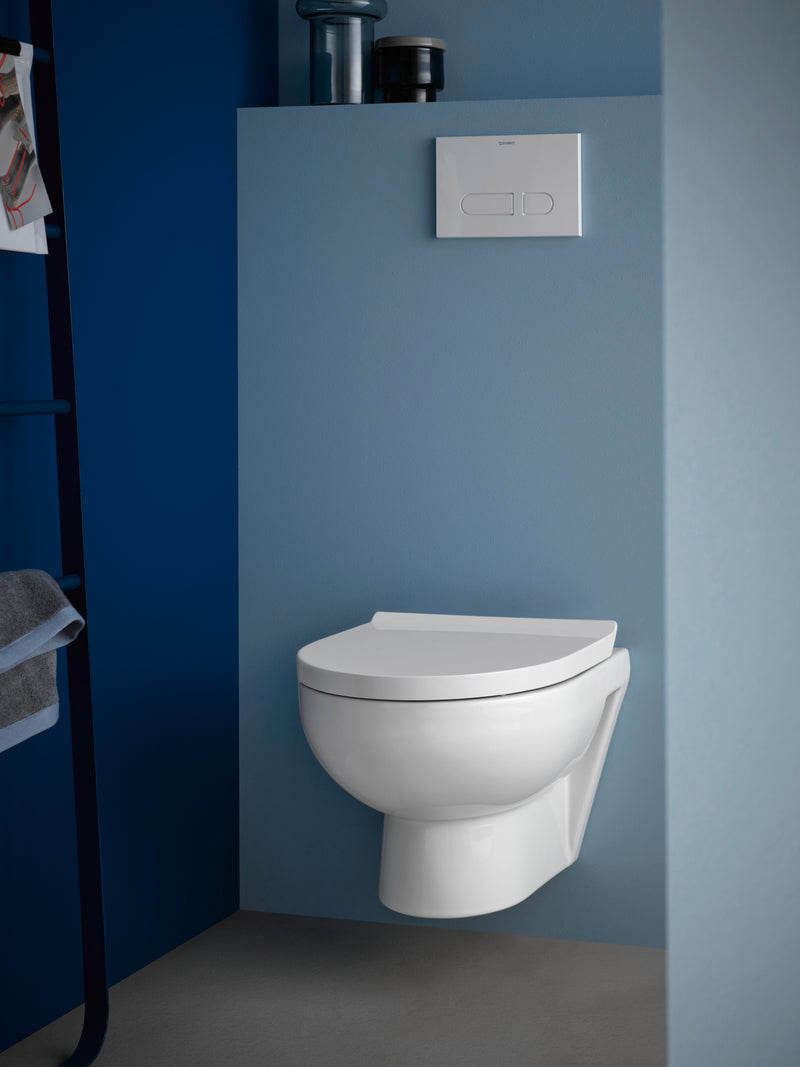 Duravit Durastyle Basic Wand-WC Set weiß, Hgl.