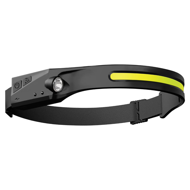 Shada Kopflampe 300 Lm IP44 5W/3W mit Lithium-Ionen Akku und Sensor