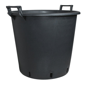 Geli Pflanztopf aus Kunststoff, schwarz, rund ca. 50 cm / 45 L
