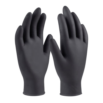CONNEX Einweghandschuhe Nitril schwarz, Größe 9 (100er Pack)