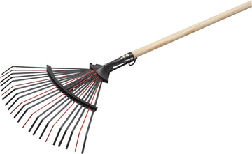 MEISTER Fächerbesen schwarz verstellbar mit Stiel, Arbeitsbreite 43 cm