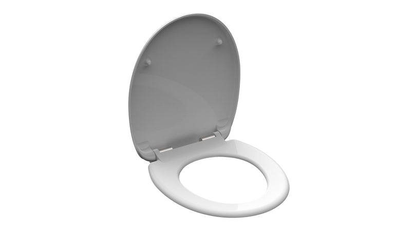 Schütte WC-Sitz Duroplast White mit Absenkautomatik, White, 376x450 mm