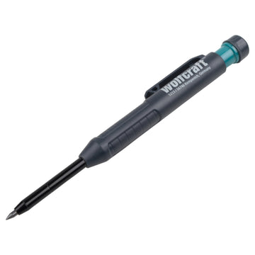 Wolfcraft Tieflochmarker Stift, graue Markiermine, Länge 154 mm