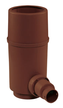 GRAF Regendieb Pro braun aus Kunststoff für DN 70–100, seitlicher Abgang DN 50/32