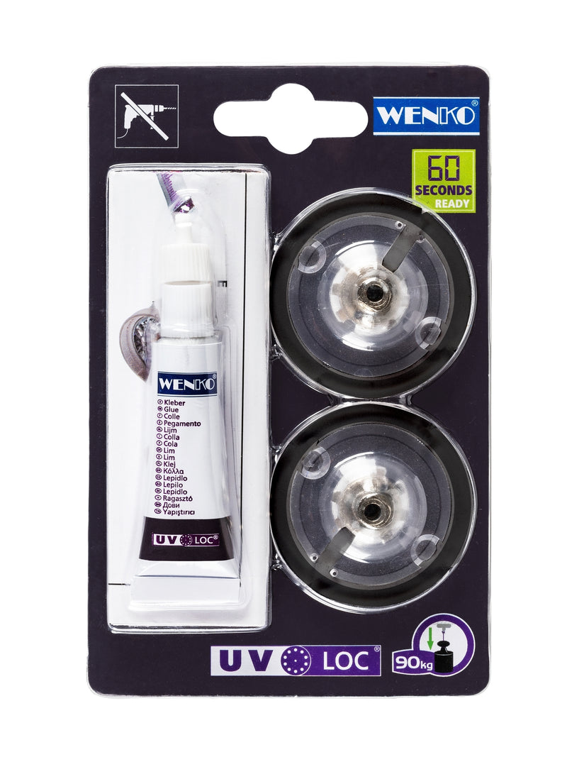 WENKO UV-Loc® Adapter für Wandserien, transparent