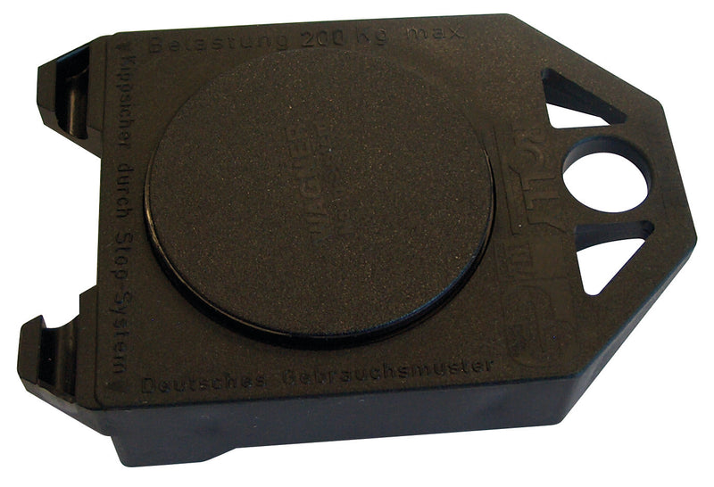 HSI Rolly mit Drehteller (schwarz), Transportroller Rollen hart