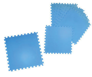 WEHNCKE Poolmatte EVA blau, 8-teilig, 50 x 50 x 0,4 cm