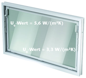 ACO Nebenraum-Kippfenster Iso weiß, 1000x600 mm, Kunststoff