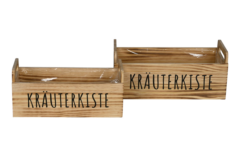 Posiwio Kasten rechteckig S/2 natur aus Pinie 36×16×16 cm