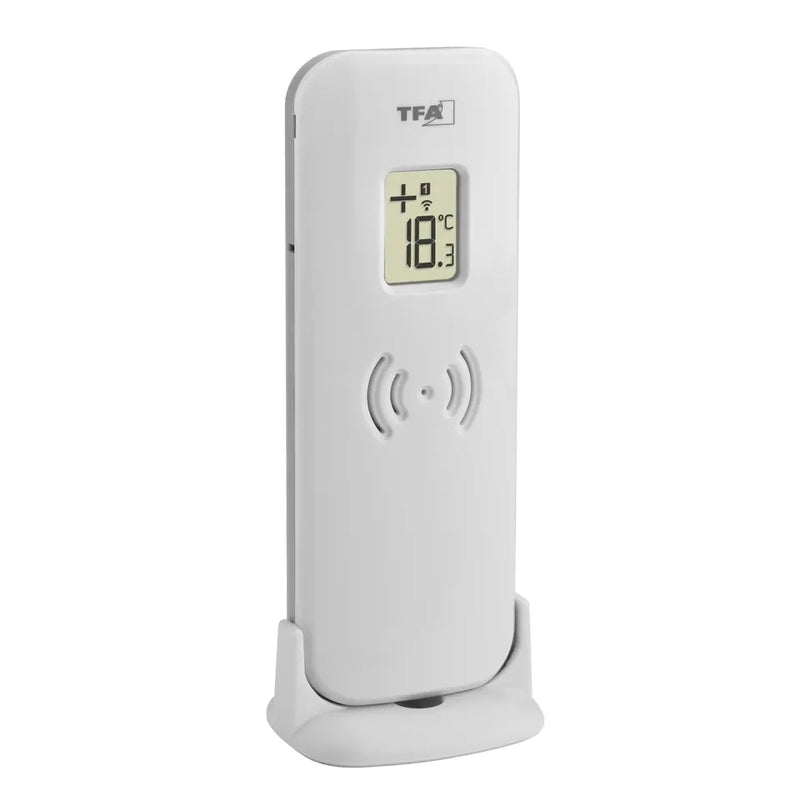 TFA Funk-Thermometer Buddy schwarz, für Innen- und Außentemperatur