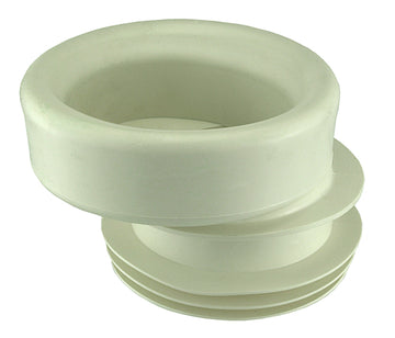 Cornat WC-Dicht.-Manschette mit Muffe aus Gummi, weiß, Ø 100–110 mm