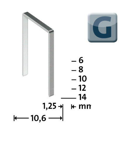 STEINEL Flachdrahtklammer G11, 14 mm, 600 Stück (6 PG)