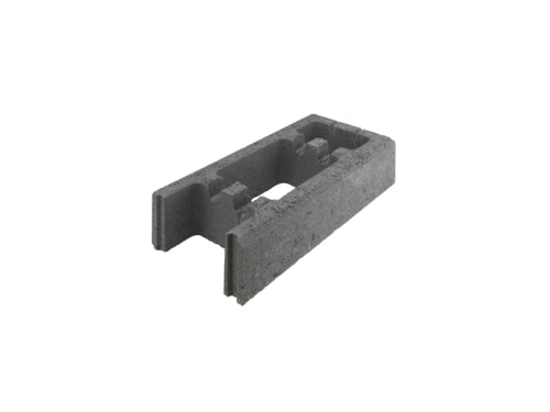 Hamann Schalungs-Eck/Endstein aus Beton, anthrazit, 50 x 24 x 10 cm