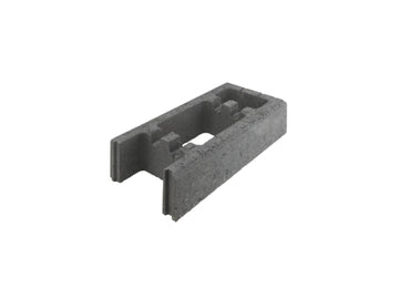 Hamann Schalungs-Eck/Endstein aus Beton, anthrazit, 50 x 24 x 10 cm
