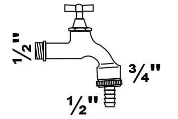 Schütte MS Auslaufventil verchromt matt, 1/2" AG mit Knebelgriff
