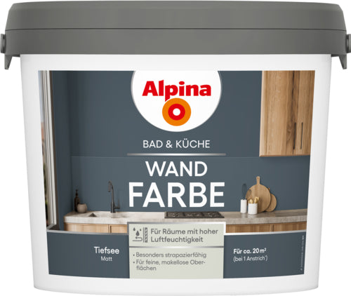Alpina Bad & Küche Wandfarbe für Bad & Küche (matt)