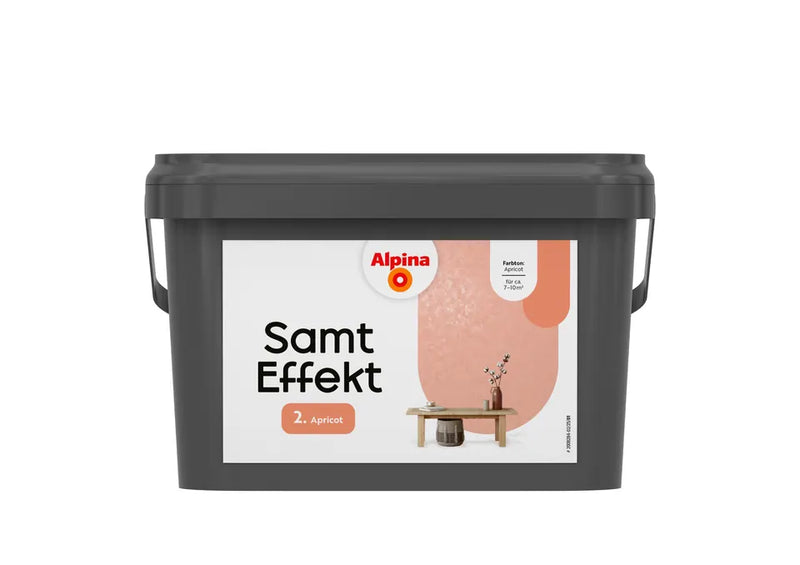 Alpina Effekt Farben Samt Effekt Apricot in Apricot/Orange, 2,5 L