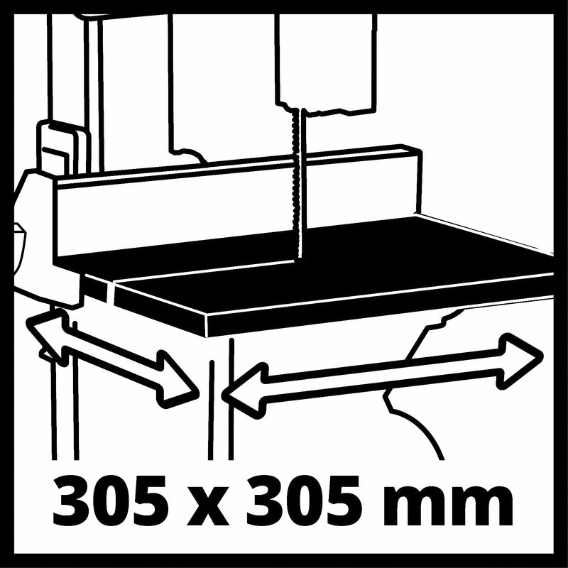 Einhell TC-SB 200/1 Bandsäge mit Sägeband – 7 mm Bandbreite