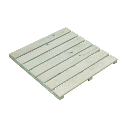 Stelmet Holzfliese geriffelt grün 50 x 50 x 3,0 cm