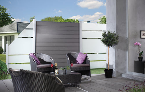 TraumGarten System WPC Einzelprofil anthrazit, 1790 x 150 x 20 mm