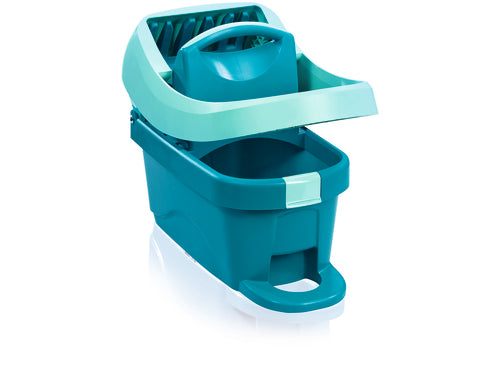Leifheit Profi XL Wischtuchpresse mit Rollen, 8 l Putzeimer