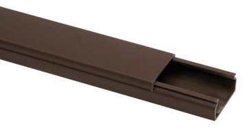 KOPP HEINRICH Kabelkanal 30x15 mm braun, 2 m, mit Bodenlochung