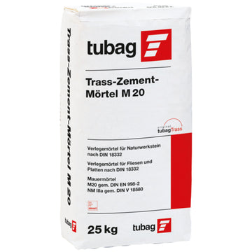 tubag TZM 20 Trass-Zement-Mörtel grau (0–4 mm), 25 kg