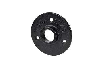 DOLLE PIPE Befestigungsflansch schwarz Ø70 mm für Eisenrohrsystem