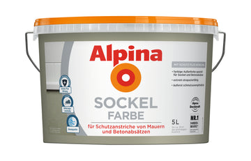 Alpina Sockelfarbe schiefer/grau, 5 l für Außen