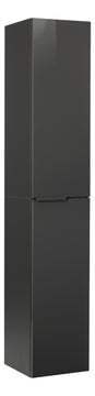 FACKELMANN LUNA Hochschrank 30 cm Anthrazit, 2 Türen (re/li)