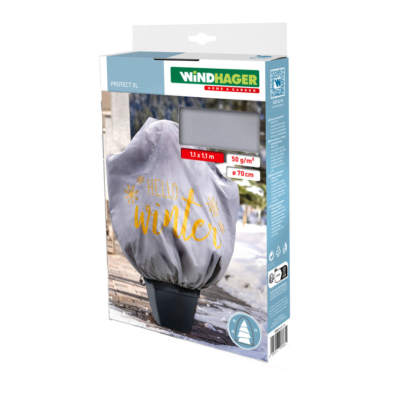 Windhager Winter Deko-Haube PROT Schutzvlies, weiß