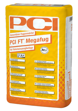 PCI Zementärer Fugenmörtel FT Megafug sandgrau, 25 kg im Sack