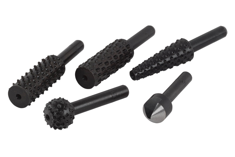 Wolfcraft Raspel- und Senker-Set 5-tlg., Satz für Feilen & Raspeln