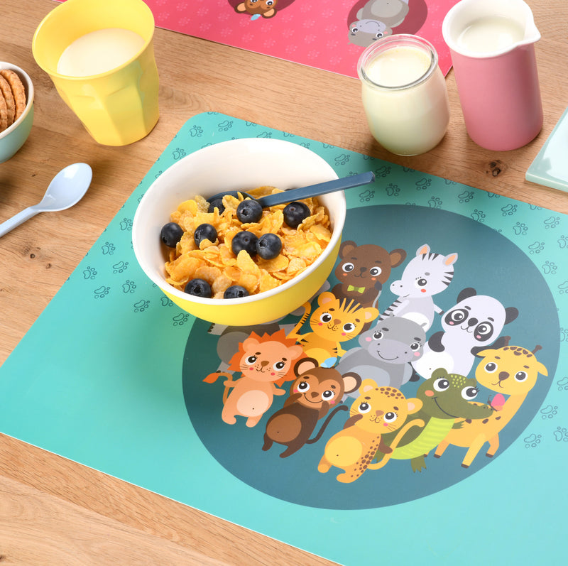 WINDHAGER Tischset bedruckt Animals Blue, 30 x 45 cm