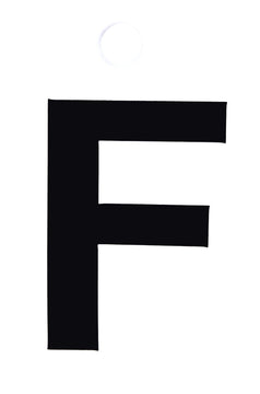 Conmetall Meister Klebebuchstabe F schwarz, PVC-Folie
